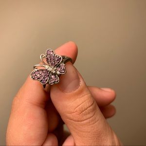 Amethyst Butterfly Ring